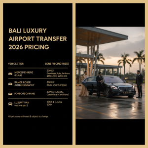 Bali Airport Luxury Transfer Cost 2026 — Honest Pricing Guide